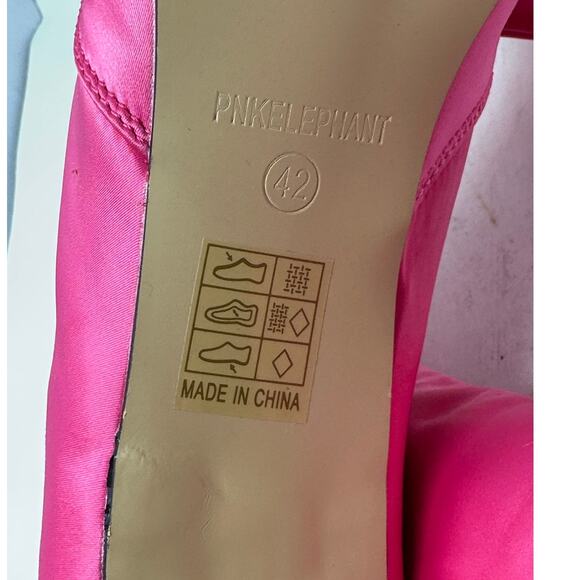Pink Elephant hot pink Iconic Bow heel booties size 42 - Picture 5 of 8